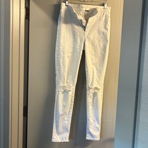 American Eagle Outfitters White Super Stretch Jeans